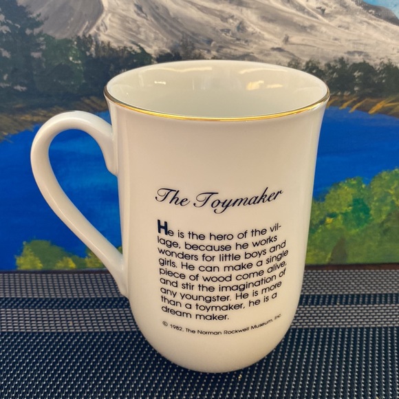 Vintage OFFICIAL Norman Rockwell Collectable Mugs (4 set) - Picture 6 of 14